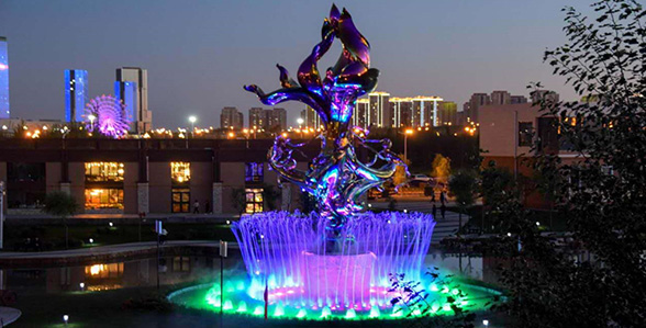 馬蘭仙子雕塑噴泉